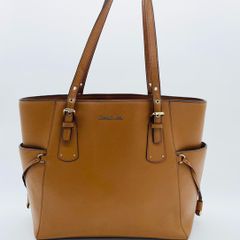 Michael Kors Brown Leather Tote Handbag