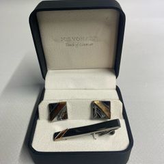 Men's Jos Von Arx Cufflinks & Tie Bar Set