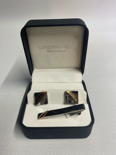 Men's Jos Von Arx Cufflinks & Tie Bar Set