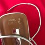 Ladies gold shoes size 4 Image 6