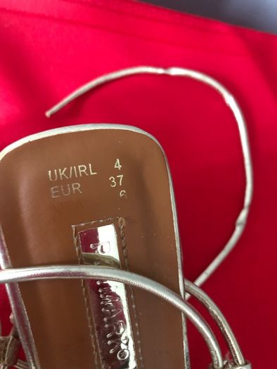 Ladies gold shoes size 4