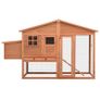 Chicken Coop with Nest Box Solid Fir Wood Image 2