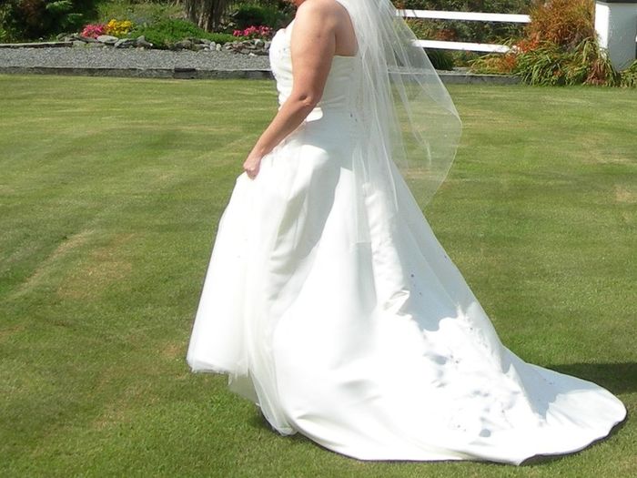 A-Line Wedding Dress with beautiful beading & embroidery