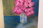 Peony flower painting