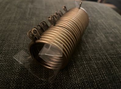 Antique brass curtain rings