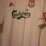 2009-2010 Glen Johnson Liverpool Away Jersey Image 2