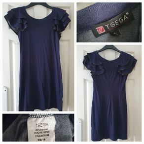 Navy Shimmer Bodycon Dress M/L