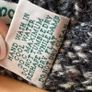 Aran Crafts Ireland Wool Sweater Men's Medium Grey Tweed Shawl Collar Fleck Image 6