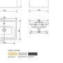 SONAS Stockholm 50cm Wall Hung 1 Drawer Vanity Unit - Brand New Image 7