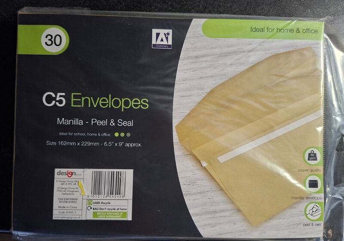 30 Envelopes Stamped for posting to England and Europe