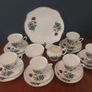 Beautiful Vintage Royal Stuart Fine Bone China 21 Piece Teaset in a Fabulous Mixed Floral Pattern in Excellent Condition, pattern number R/5103 Image 4