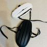 vintage leather cycling helmet new Image 2