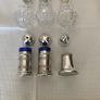Vintage Silver plate & Galway Crystal Salt & Pepper Pots Image 5
