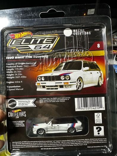 Hot Wheels Elite 64 '1990 BMW 318i Touring
