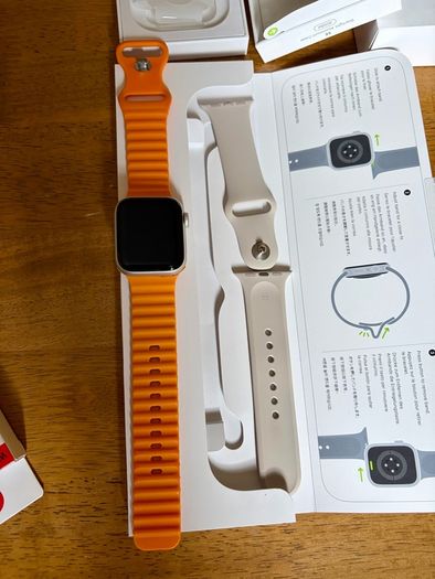 Apple Watch SE 2nd Gen GPS 40mm Starlight Aluminium Case 1 Owner Extras 14pc New Charger Case Strap Band Professional Office Work Lifestyle Fitness Outdoors Elegant Party Event Magnetic Ocean