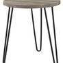 Dorel Owen Retro Round End Table- Grey Oak - 3613307COMUK Image 5