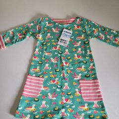 JoJo Maman Bebe Duck Dress 3-4 NEW