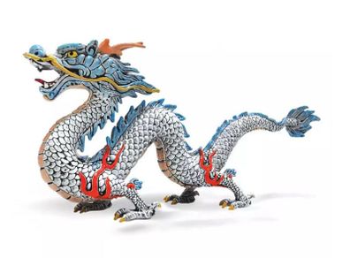 Silver Chinese Dragon. Action Figure