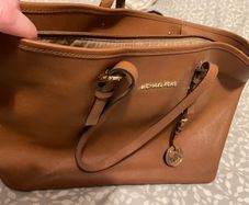 large brown Michael Kors bag