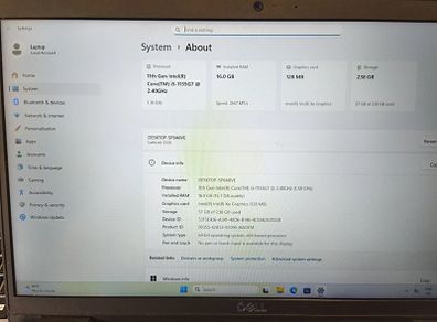 Dell Latitude 3520 Laptop - Battery health: Excellent