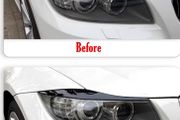 2pcs of Front Headlight Eyebrows for BMW 3 Series