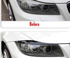 2pcs of Front Headlight Eyebrows for BMW 3 Series