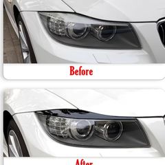 2pcs of Front Headlight Eyebrows for BMW 3 Series