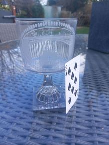 George III c1805 Sunderland Bridge rummer glass with lemon squeeze base