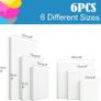 6 Set Blank Stretched Canvas Assorted Size Artist Canvas Multipack Canvases for Acrylic Oil Water Painting Image 3