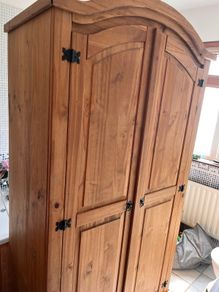 Antique pine style wardrobe