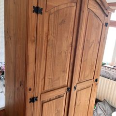 Antique pine style wardrobe