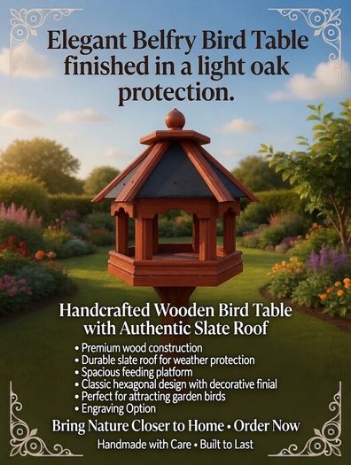 Bird Table feeders Slated Roof - colour choices.