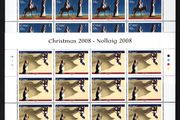 2008 Ireland Christmas Commemorative Stamps Sheetlet Plate 1A1A1A1A Mint Never Hinged (MNH)