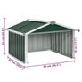 Garden Robot Lawnmower Shed 92x97x63 cm Galvanised Steel Anthracite Image 4