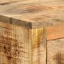 Side Cabinet with Wheel 70x40x75 cm Solid Mango Wood Image 2