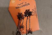 Halloween spiderweb earrings