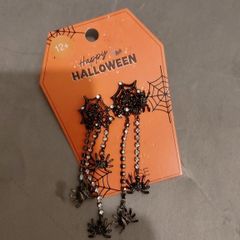 Halloween spiderweb earrings