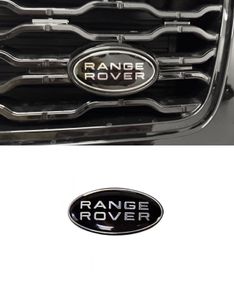 Black Range Rover 3D Aluminium Logo Land Rover Emblem Car Front Sticker Rear Trunk Badge For Land Rover Range Rover Freelander Discovery Defender