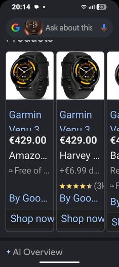 Genuine Garmin Venu 3 GPS Smart watch 45mm
