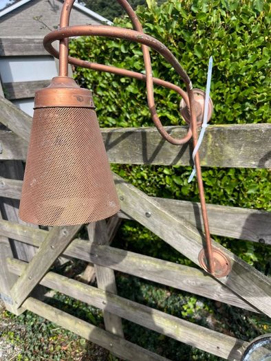 2 copper style  wall lamps