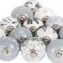 Grey and White Ceramic Premium Quality Door Knobs Set of 12 Assorted Designs Handmade,Vintage, Shabby Chic, Interior Furniture, Cabinet Cupboard Wardrobe Drawers Pulls Handles (FREE POSTAGE) Image 4