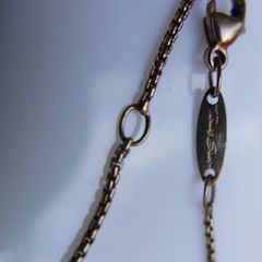 Thomas Sabo Solid 925 Sterling Silver Gold Plated Necklace length 16" - 3,4g