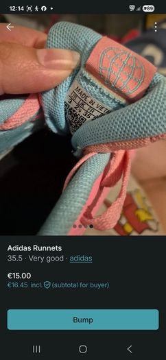 Bag of girls shoes