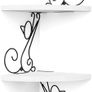 MULTIPLE COLOURS AVAILABLE Corner Shelf Wall Mount of 4 Tier Rustic Wood Floating Shelf Cat Shape Metal Stand for Bedroom Living Room Bathroom Kitchen Office and More Carbonized Black Image 3