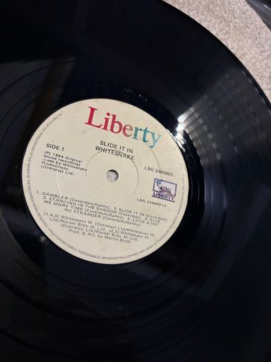 Whitesnake vinyl lo. Irish pressing