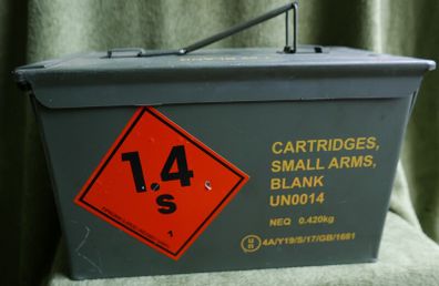 Storage Ammo Box Tin Heavy Duty Military Tool box Army Prepper