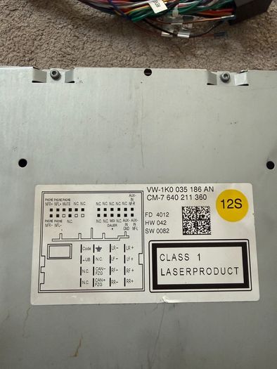 VW RCD 210 Bosch Car Radio/CD Player
