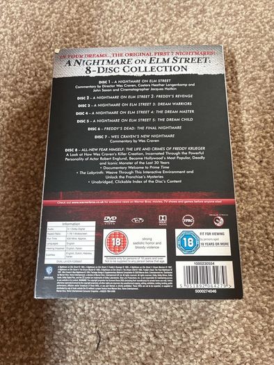 A Nightmare on Elm Street dvd boxset