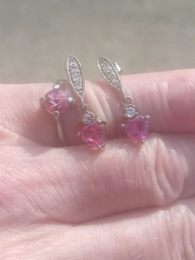 Amethyst Sterling Silver Ring and Matching earrings