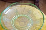 1930 Art deco Uranium Bowl